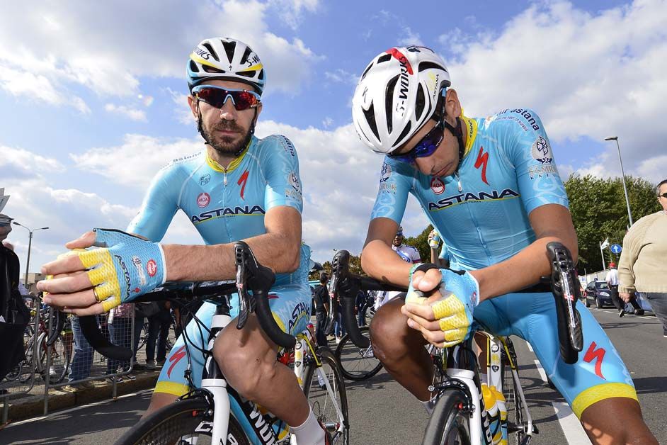 Fabio Aru and Alessandro Vanoti