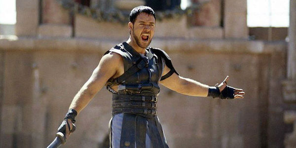 Russell Crowe as Maximus in Gladiator