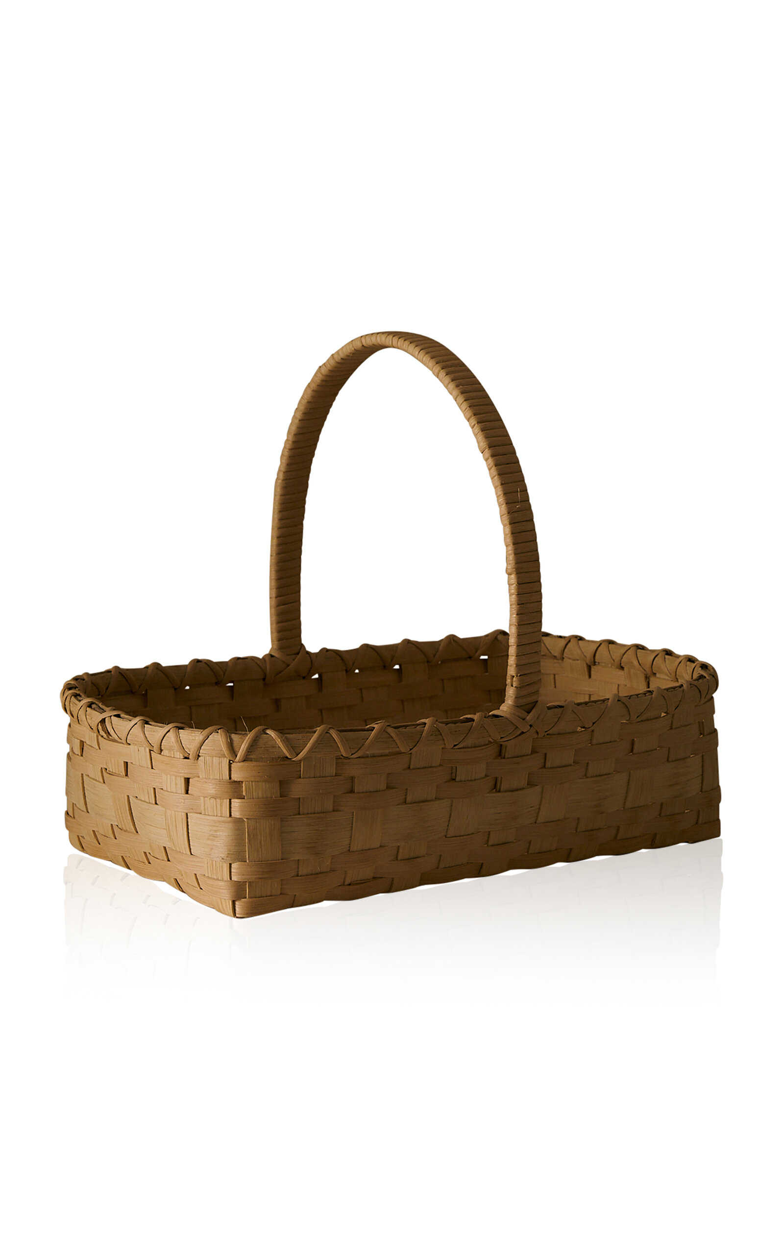 Folk Fleur Rattan Basket