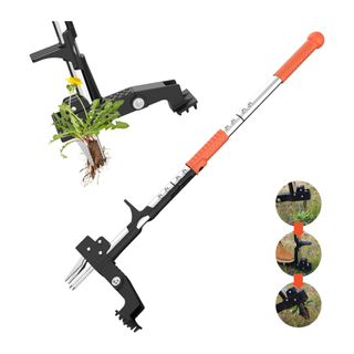 An orange weed puller