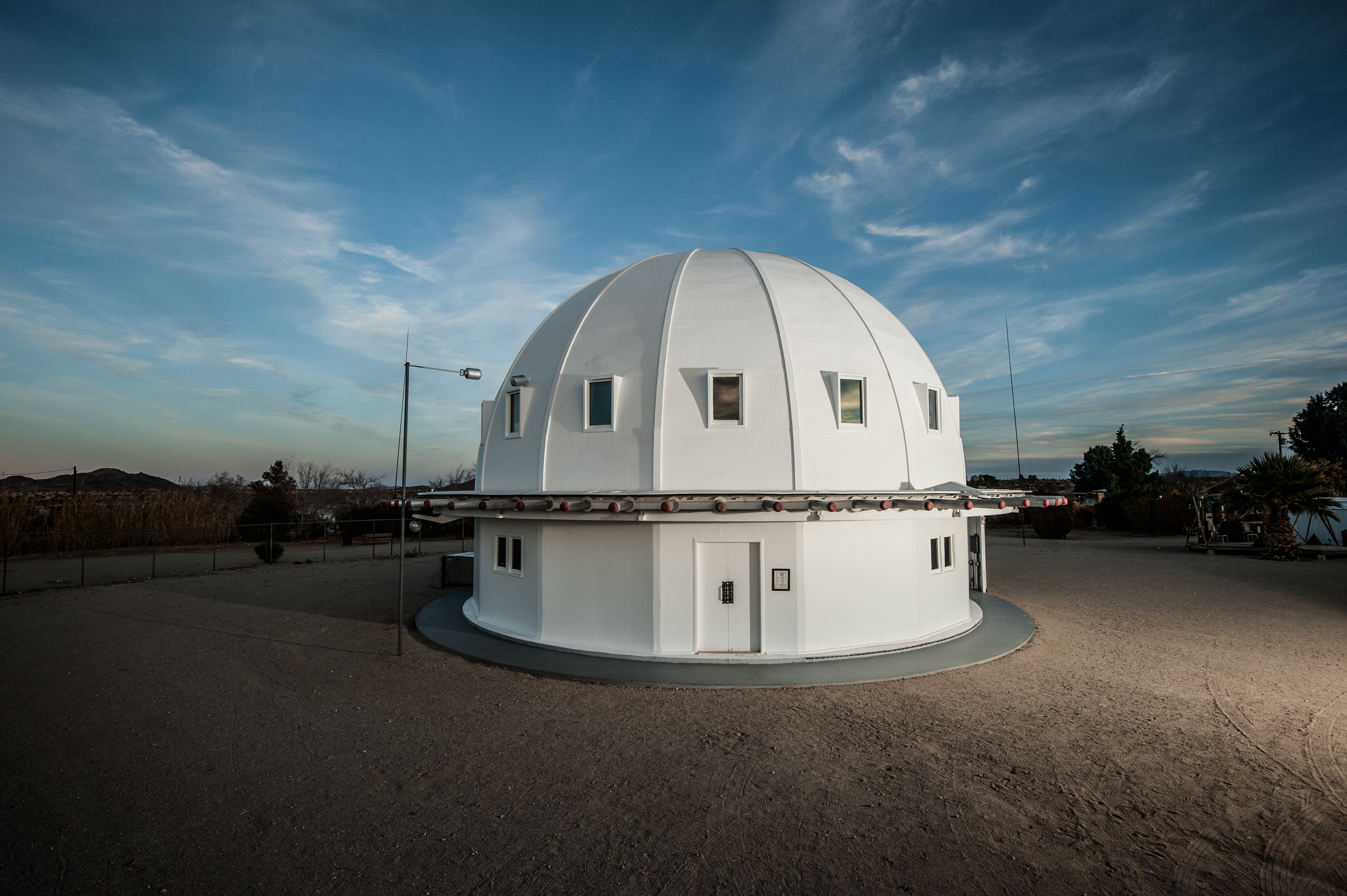 Integratron in California featuring a white domed roof