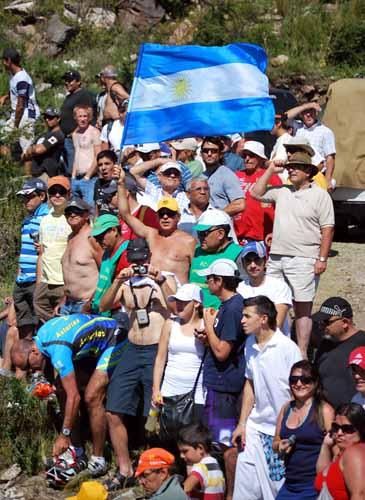 Argentina fans were thrilled with a home winner on stage five.