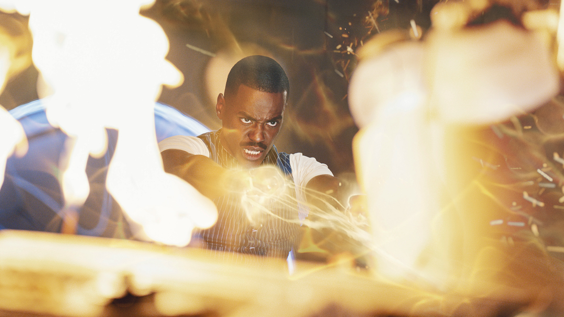 Doctor Who – Ncuti Gatwa surrounded in flames