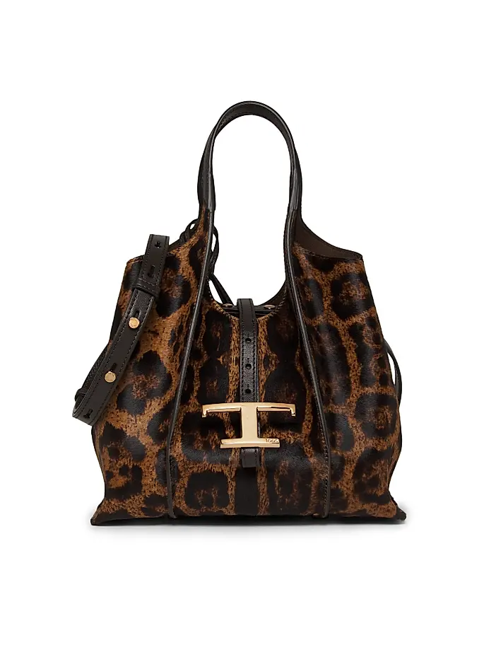 T Timeless Mini Pony Hair Shopping Bag