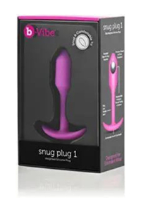 b-Vibe Snug Plug 1 Ultra-Comfortable 55-Gram Weighted Silicone Butt Plug $50
