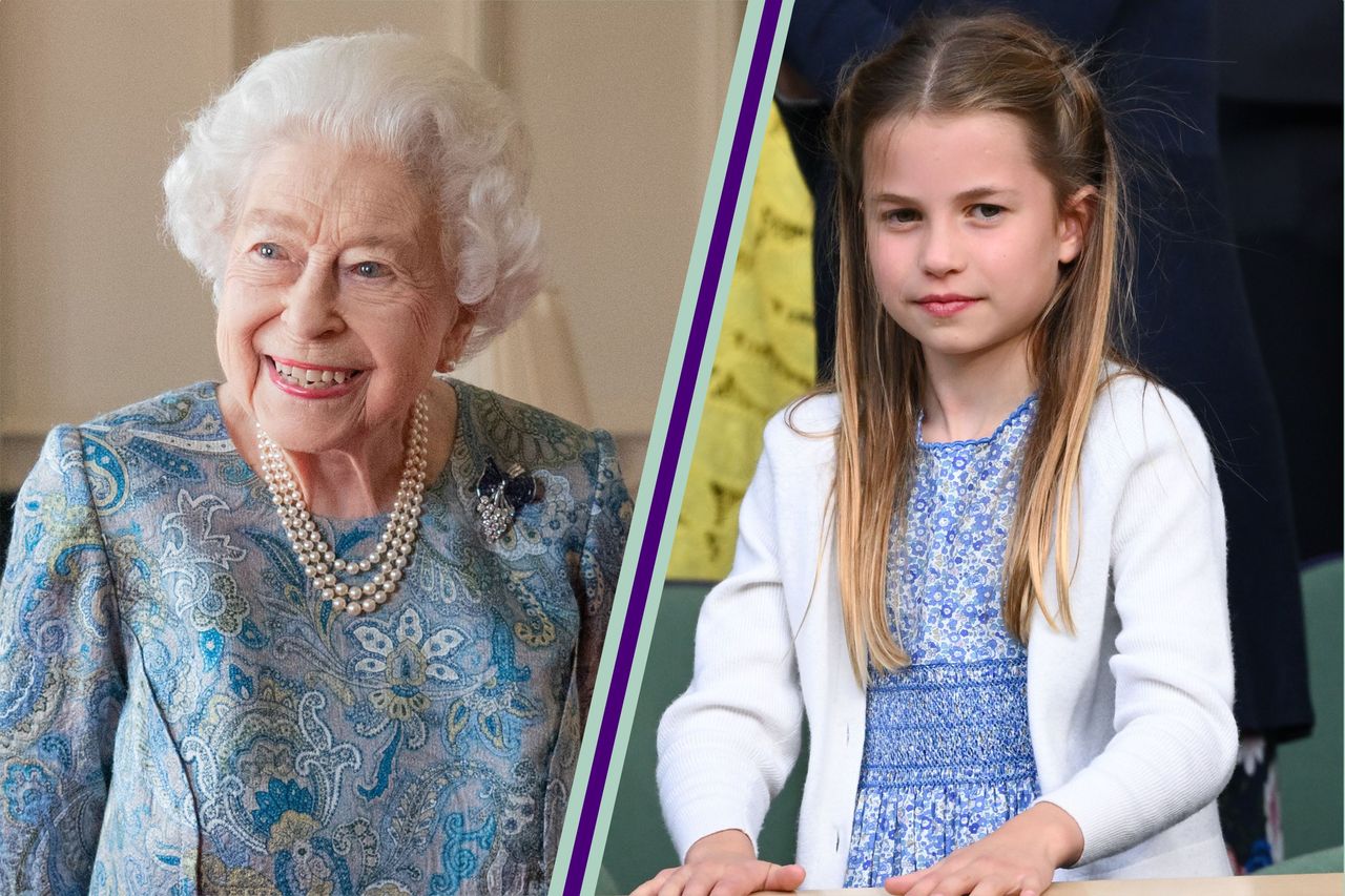 Queen Elizabeth II and Princess Charlotte