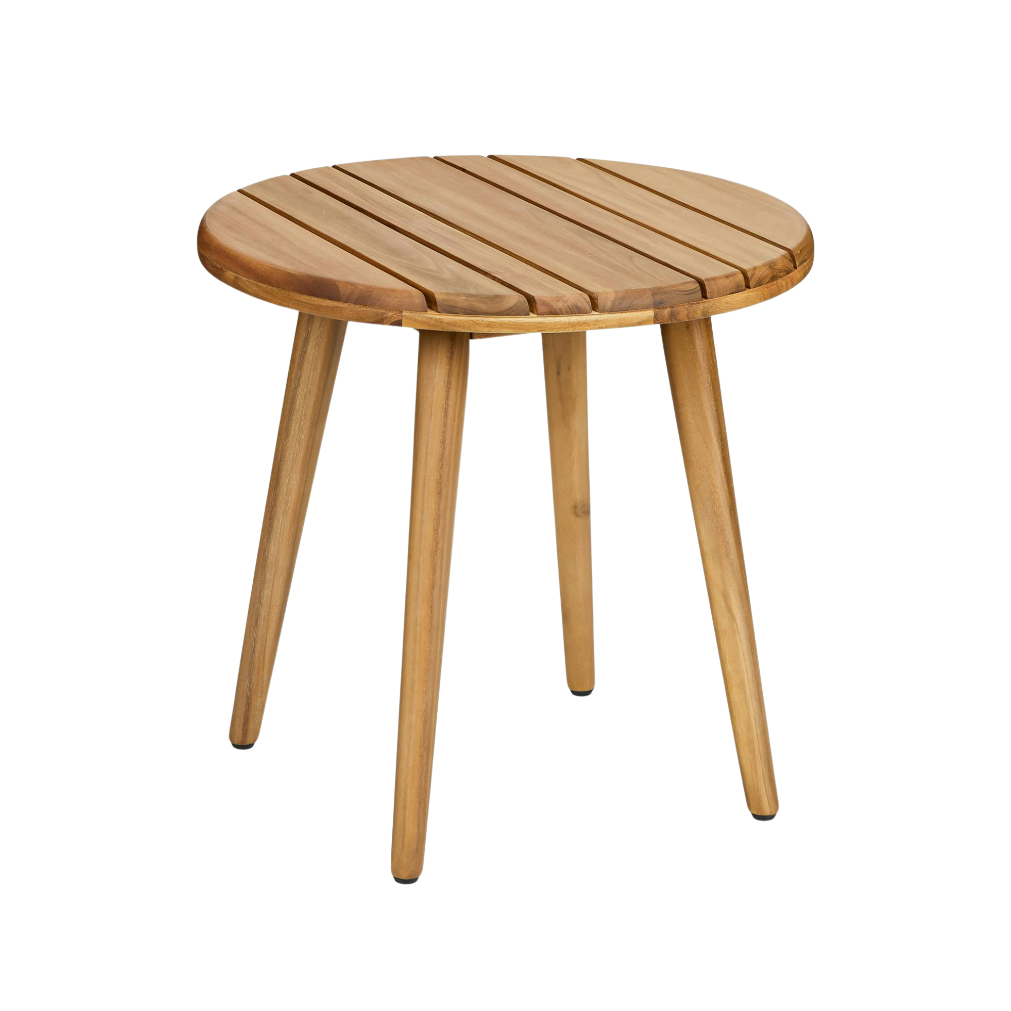 a wooden outdoor coffee table