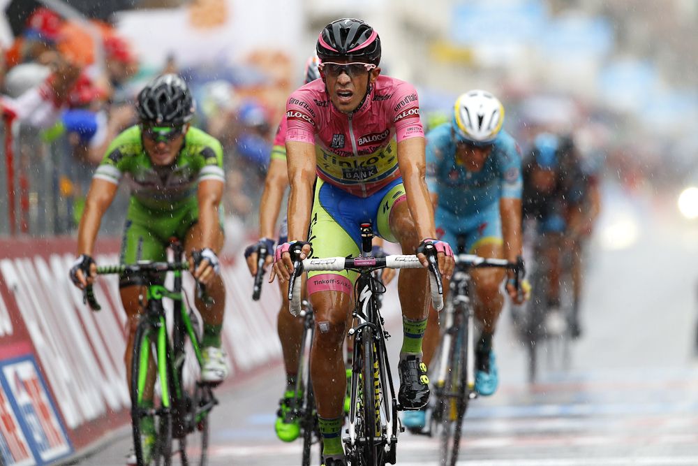 Alberto Contador gained more time with a late attack on the final climb.