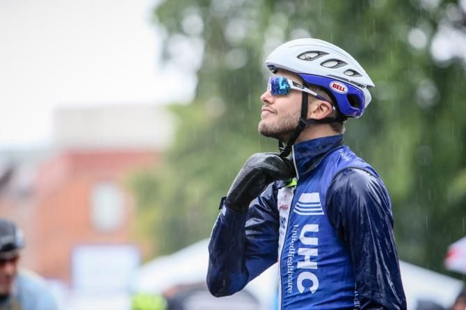 Danny Summerhill (UnitedHealthcare) didn't seem to mind todays rain at all