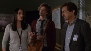 Reid, Prentiss and Rossi in office in Criminal Minds