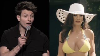 Matt Rife performing for his comedy special "Natural Selection", Lisa Ann starring in "Lisa's Pool Boy Toy." 