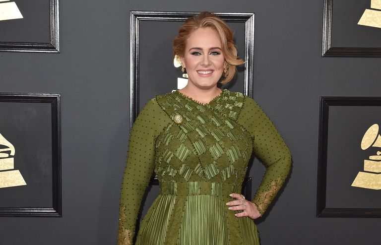 Adele attends the 59th GRAMMY Awards at STAPLES Center