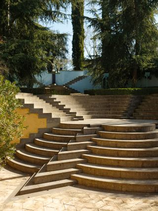 Outdoor stone staircase