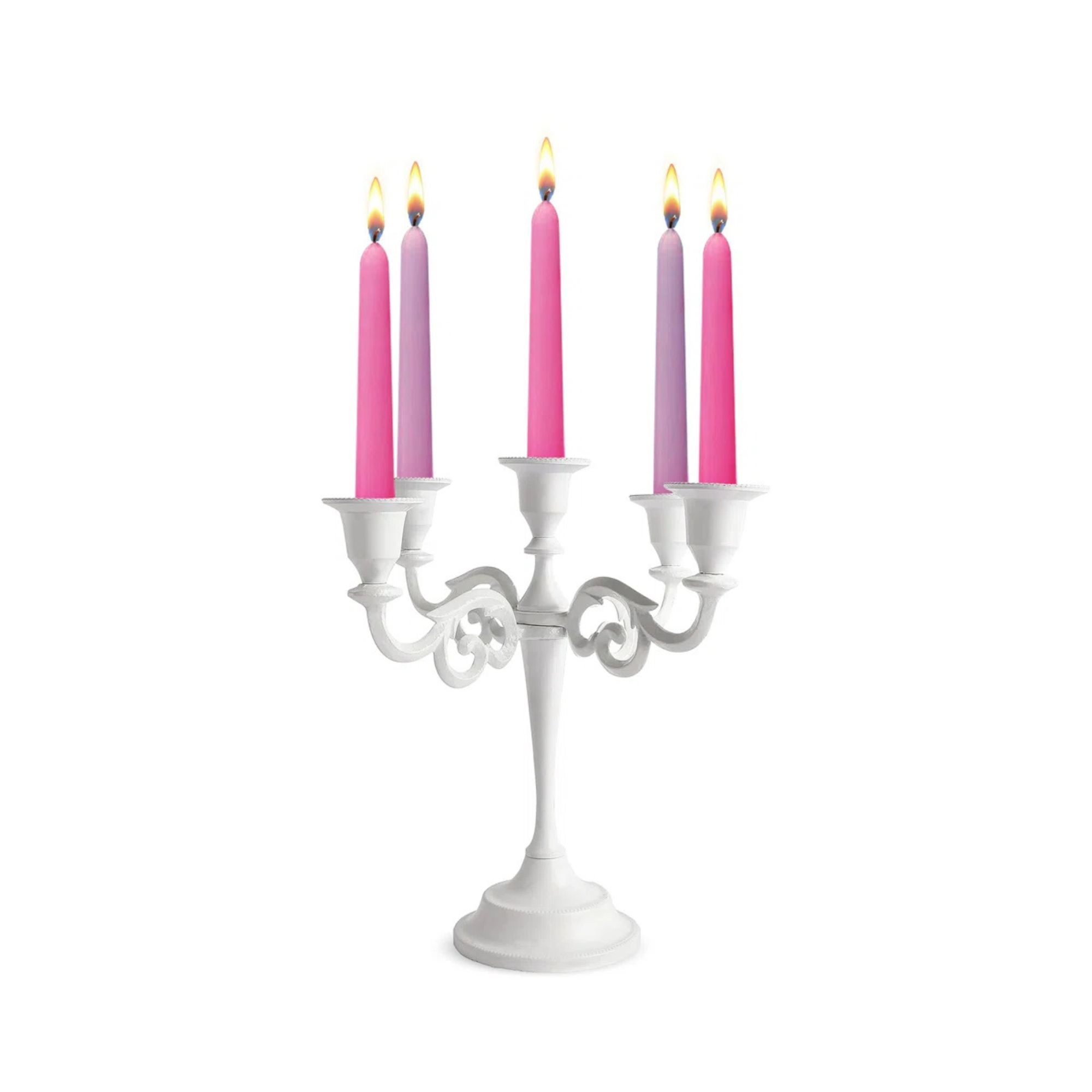 5 Arm Candelabra Taper Candle Holders