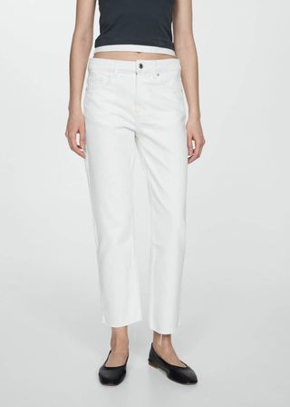 Straight-Fit Cropped Jeans - Women
