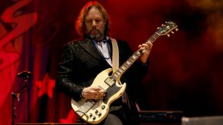 Rich Robinson performs onstage with the Black Crowes at The Park at Harlinsdale Farm in Franklin, Tennessee on September 23, 2023