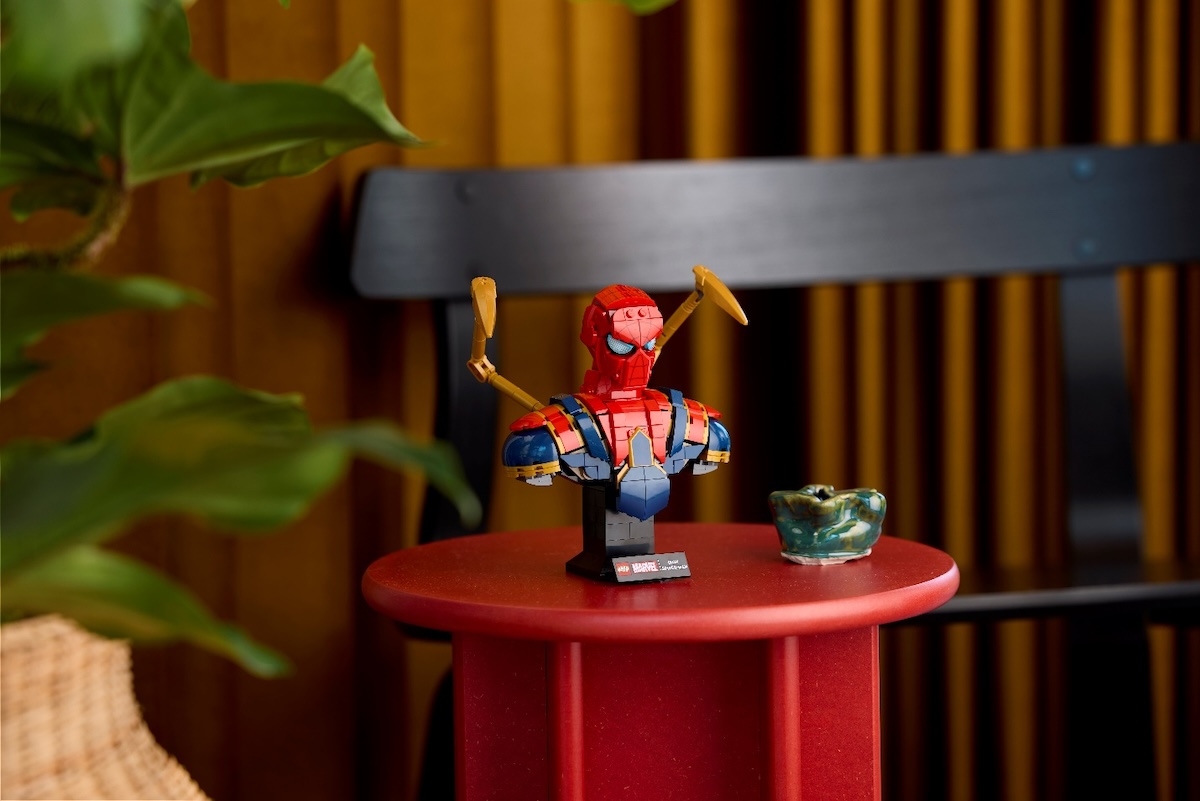 Suit up with new Iron Man and Spider-Man LEGO busts arriving this summer