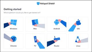Tillgängliga plattformar för Hotspot Shield