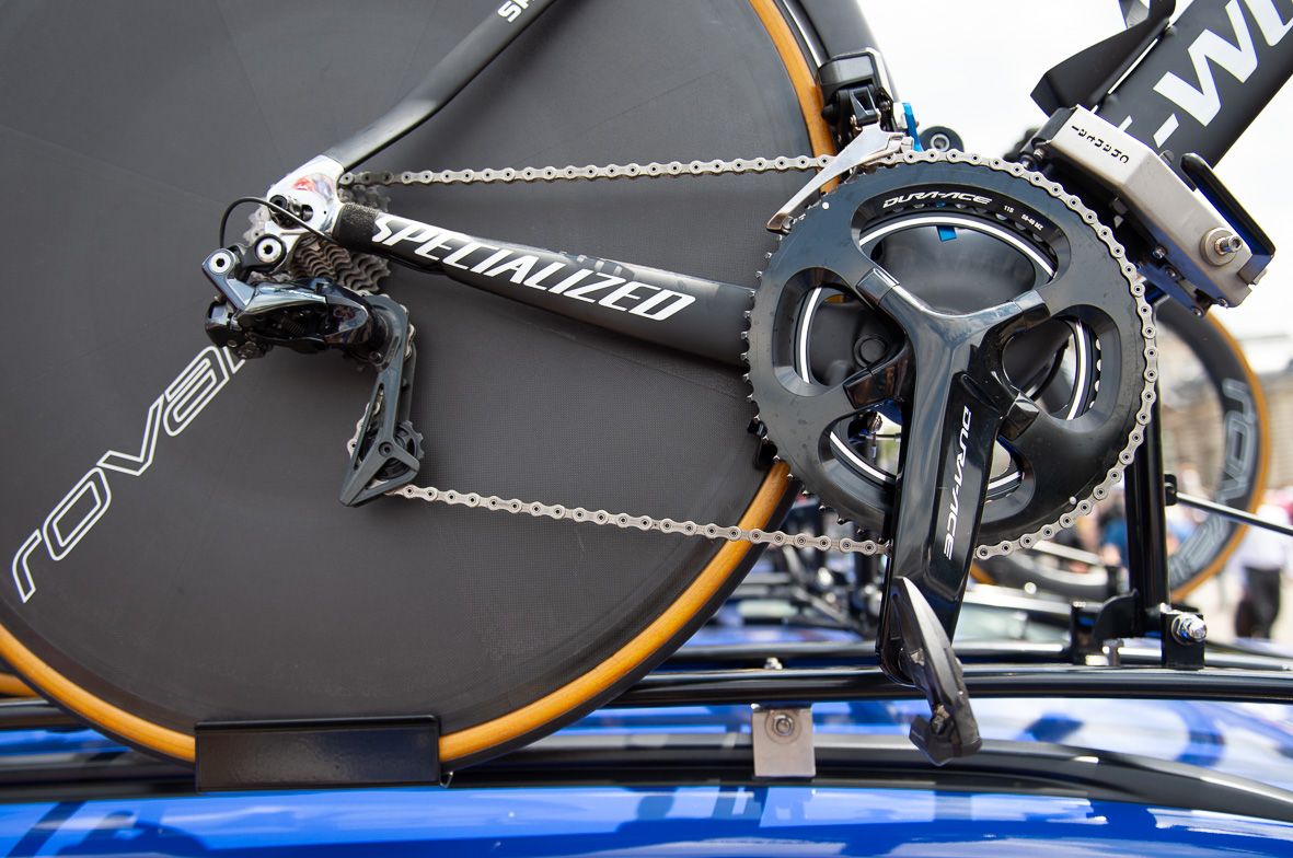 58-tooth chain rings were a common sight on the startline in Brussels