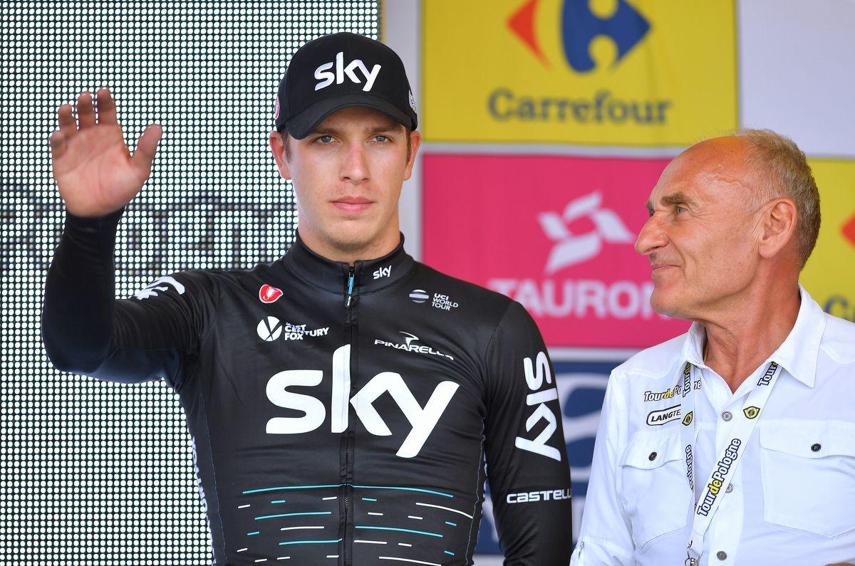A not too pleased Danny van Poppel on the podium
