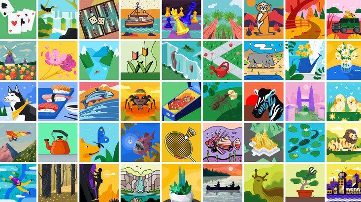 Google Illustrations Collection Hero