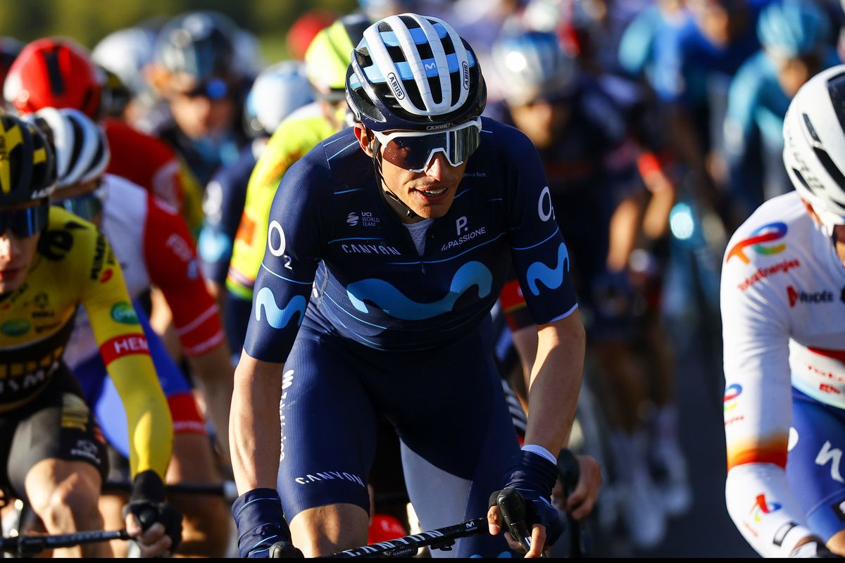 Tirreno Adriatico 2022 - 57th Edition - 4th stage Cascata delle Marmore - Bellante 202 km - 10/03/2022 - Enric Mas (ESP - Movistar Team) - photo Luca Bettini/SprintCyclingAgency&Acirc;&copy;2022