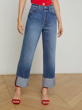 L'AGENCE, Leighton Cuffed Stovepipe Jean