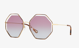 chloe octagon ombre sunglasses in pink