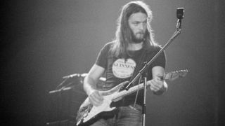 David Gilmour on stage in France