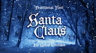 Free Christmas fonts: Santa Claus