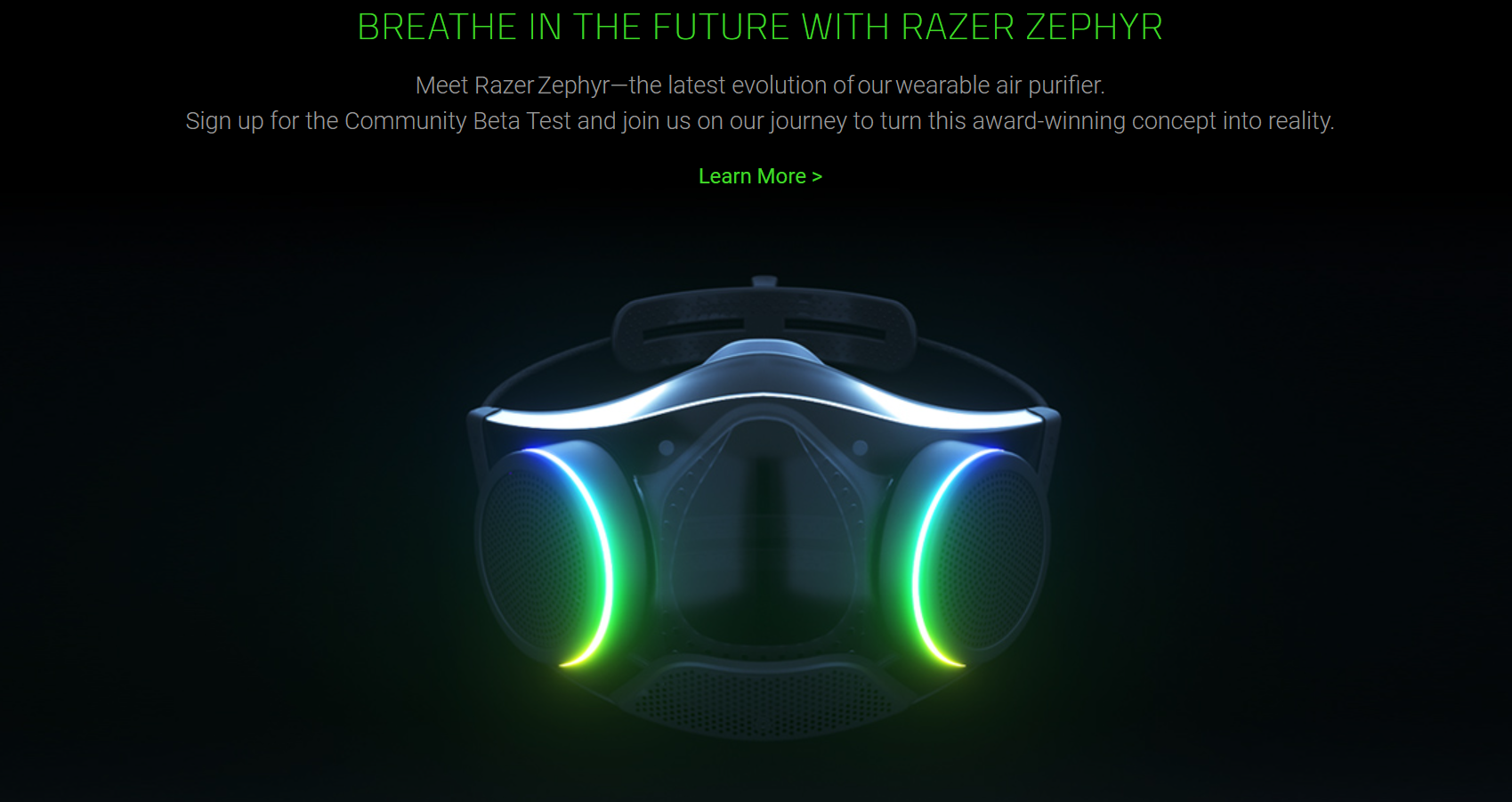 Razer Zephyr masks