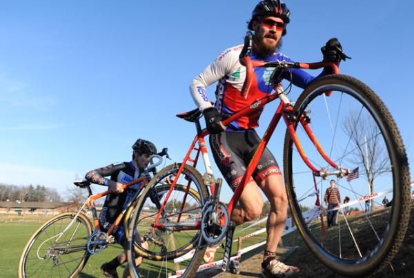 Verge New England Championship Cyclo-cross series leader Dan Timmerman, right, finished the day in 3rd place.