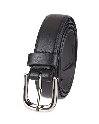 Amazon Essentials Women's Casual Skinny Jean Belt With Single Prong Buckle (available in Plus Size), Black, 3x