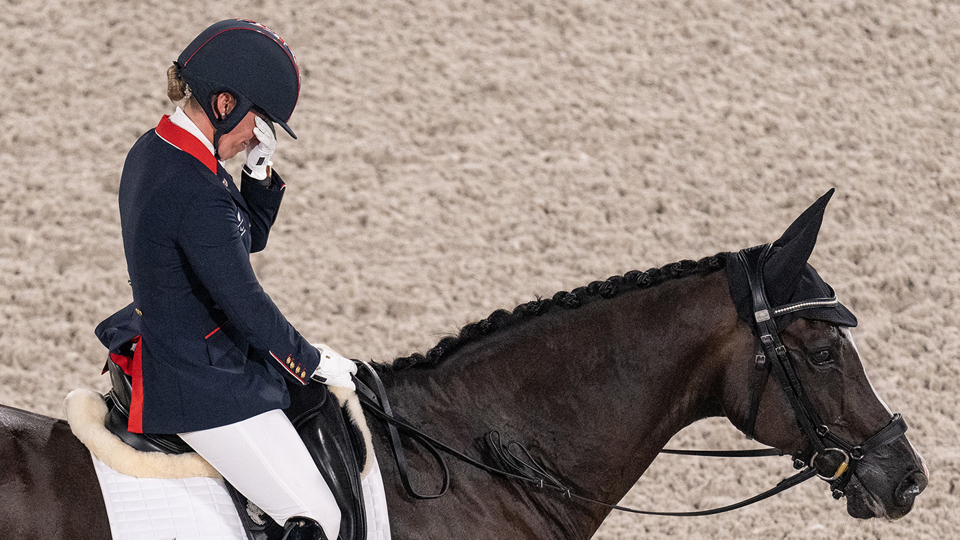 Sophie Wells GBR riding Don Cara M competing in the Equestrian Individual Test Grade V at the Equestrian Park. Tokyo 2020 Paralympic Games, Tokyo, Japan, Thursday 26 August 2021. Photo: OIS/Joe Toth. Handout image supplied by OIS/IOC