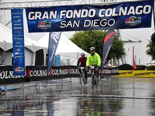It was extremely wet but that didn't stop the 2nd Colnago Gran Fondo San Diego from going ahead.