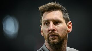 Lionel Messi during PSG's Ligue 1 match against Brest in March 2023.