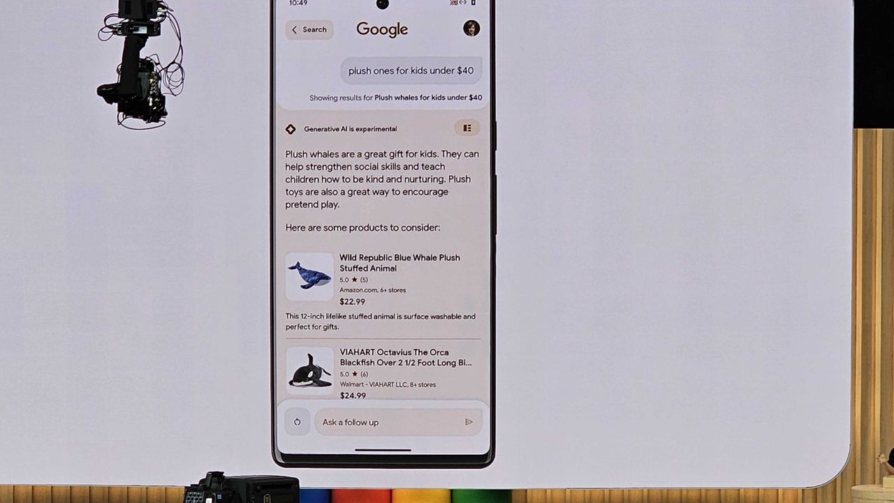 Google Search with generative AI demonstration