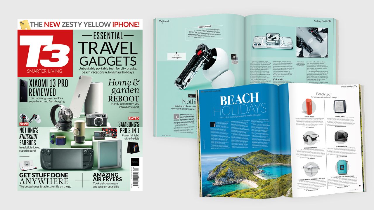 The cover of T3 346, featuring the coverline &#039;Essential travel gadgets&#039;.