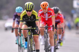 Amanda Spratt during stage 3 at Ladies Tour of Norway