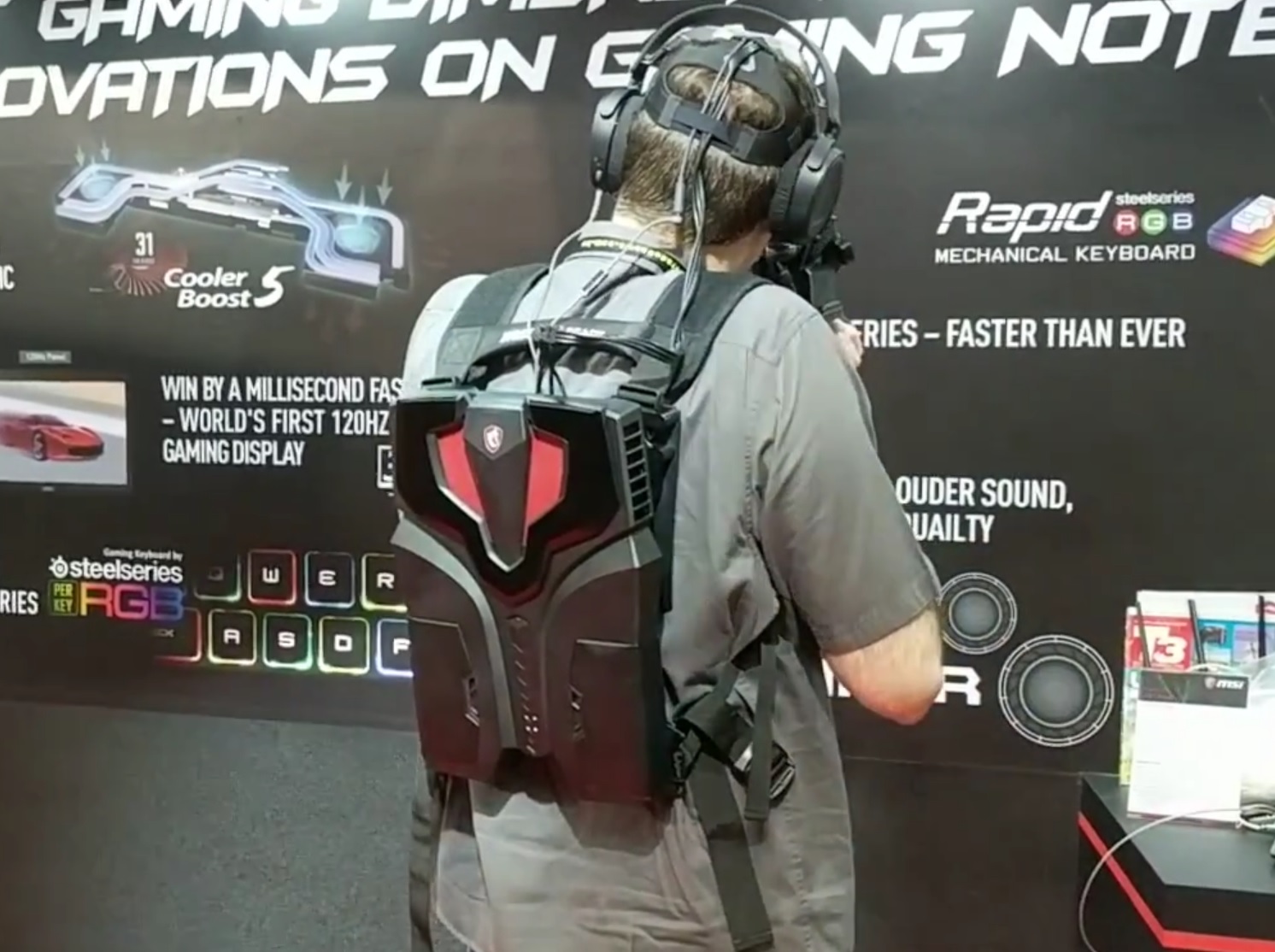 Strapping On The Msi Vr One Backpack Pc Tom S Hardware