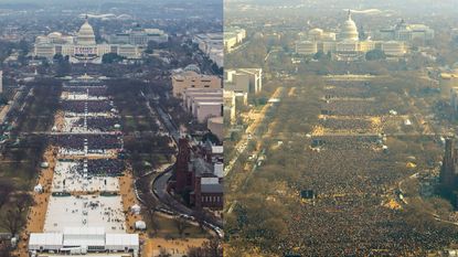 Trump inauguration vs. Obama inauguration