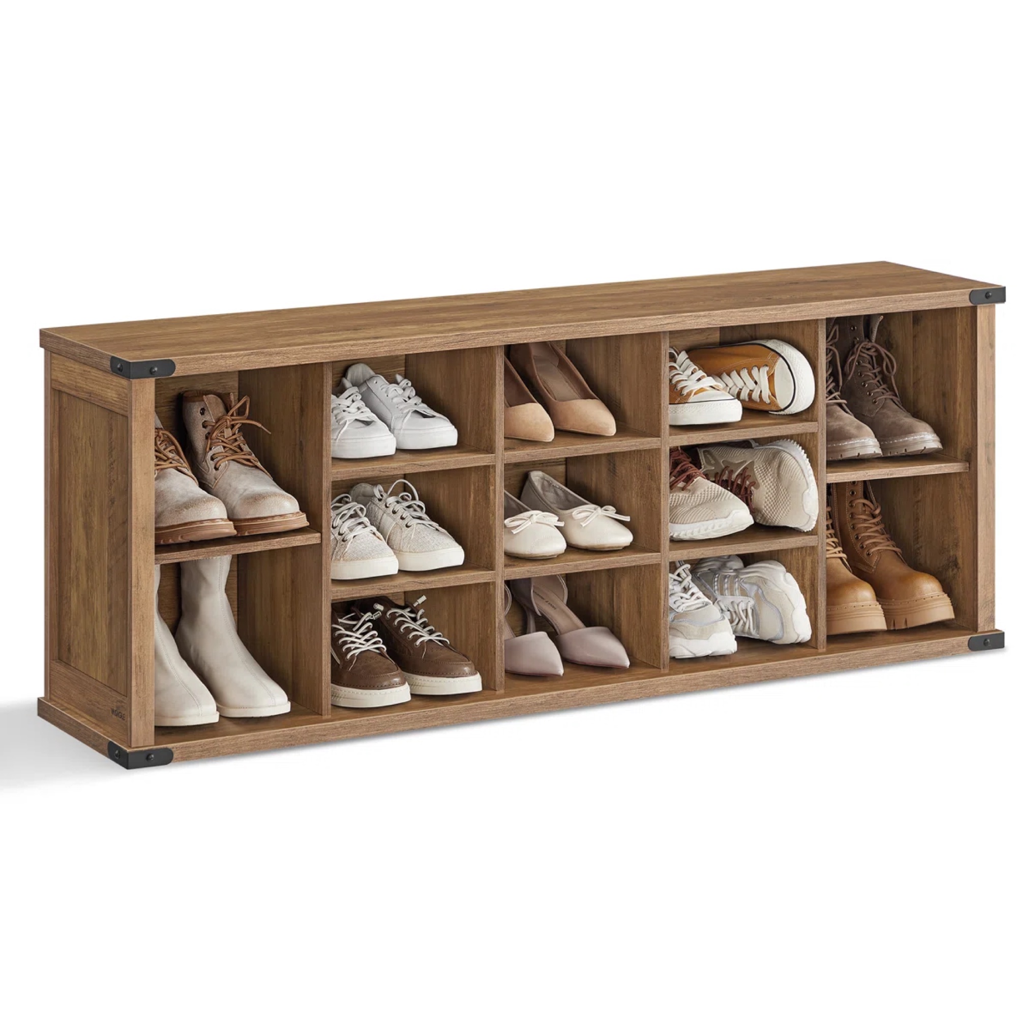 Wooden shoe storage bench by Wayfair
