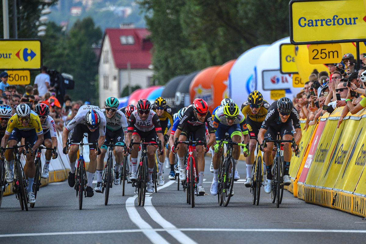 Tour de Pologne 2021 78th Edition 5th stage Chocholow BielskoBiala 1728 km 13082021 Joao Almeida POR Deceuninck QuickStep Matej Mohoric SLO Bahrain Victorious Stefano Oldani ITA Lotto Soudal Nikias Arndt GER Team DSM photo Dario BelingheriBettiniPhoto2021