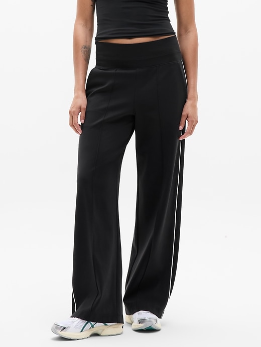 Venice High Rise Track Stripe Wide Leg Pant