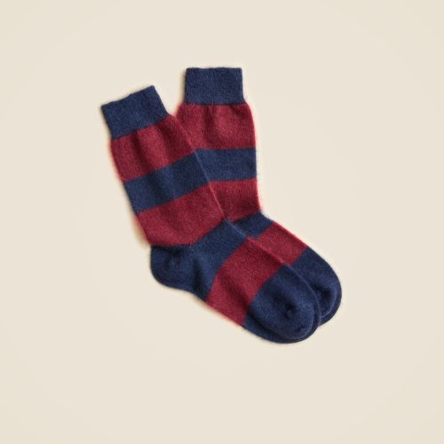 Brushed Cashmere-Blend Socks