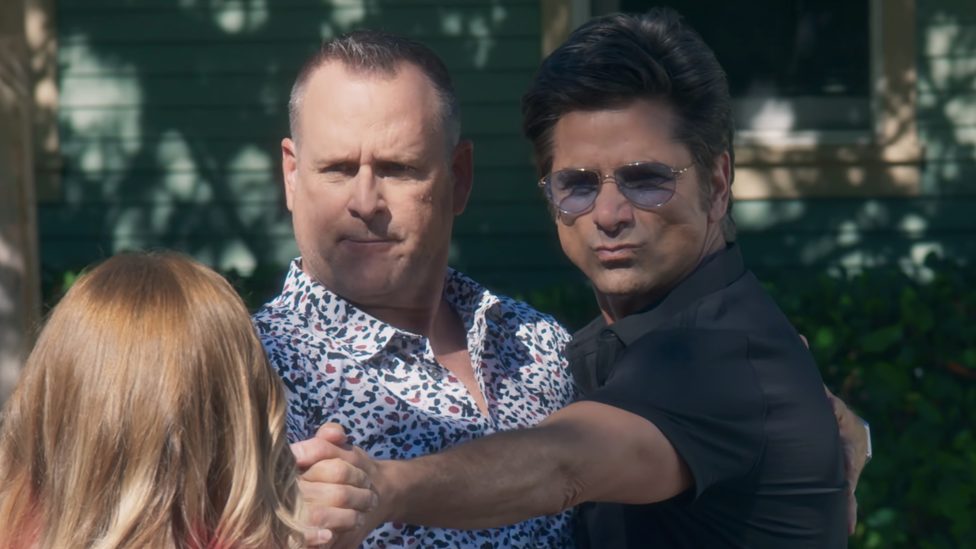 Joey and Jesse tangoing during flash mob dance in Fuller House Season 5