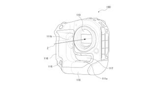 Canon one-handed grip patent