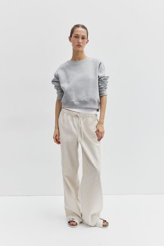Linen-Blend Trousers