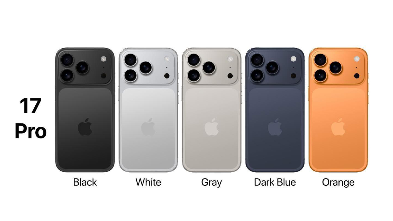 iPhone 17 Pro colors