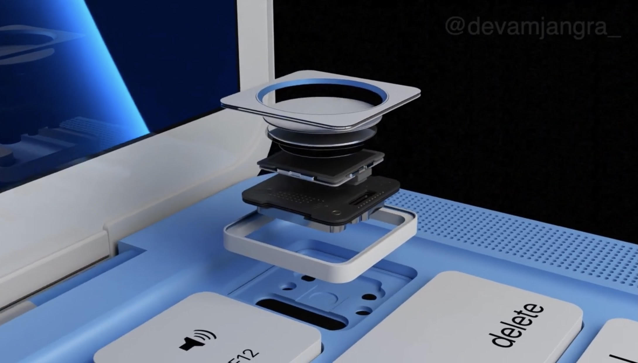 MacBook Air 2021 concept Touch ID